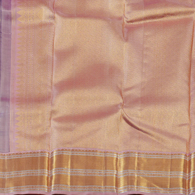 Magenta / Purple horizontal design wih buttas rose gold border