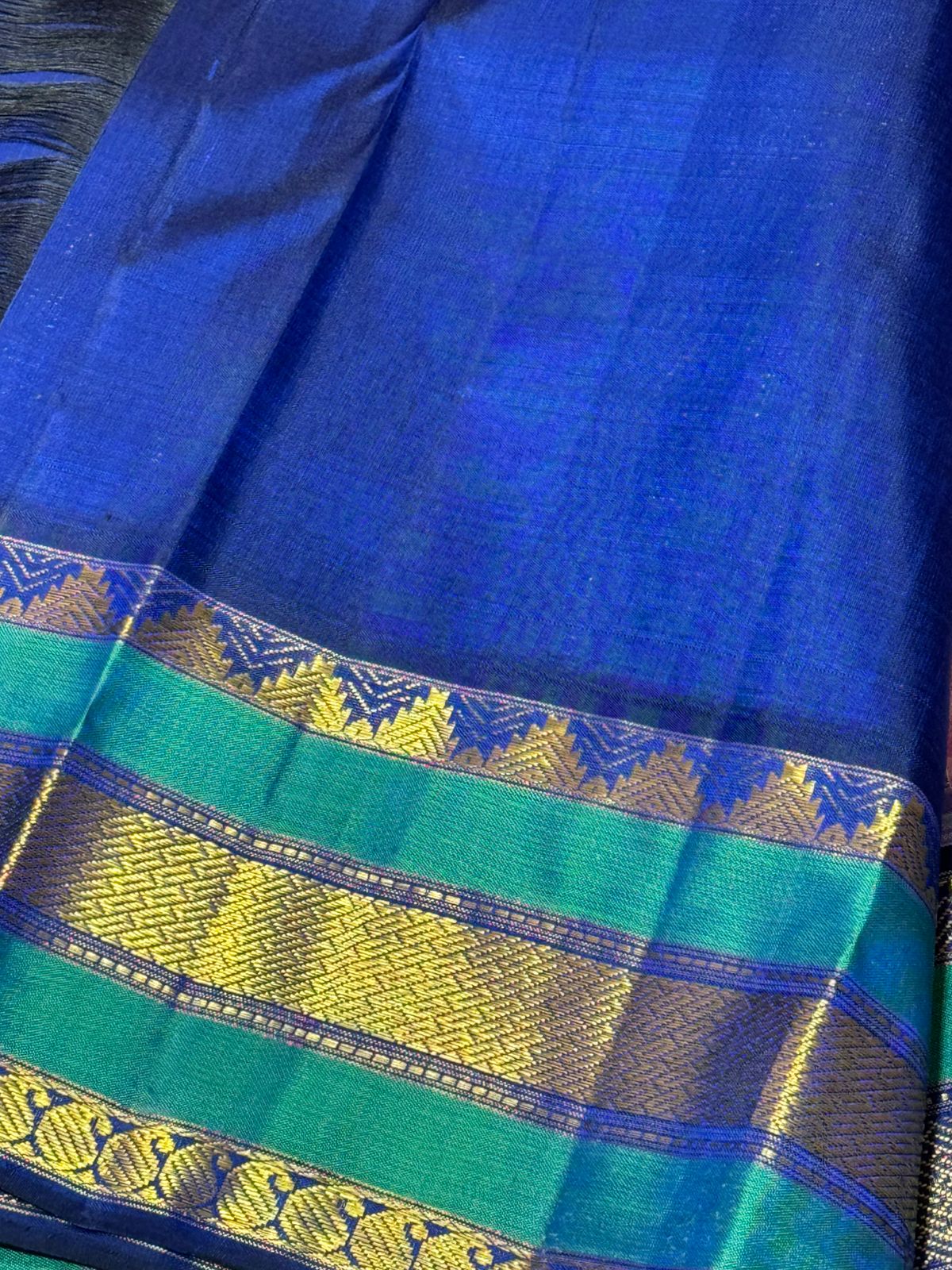Soft Pink / Off white blue / green Podikattam korvai