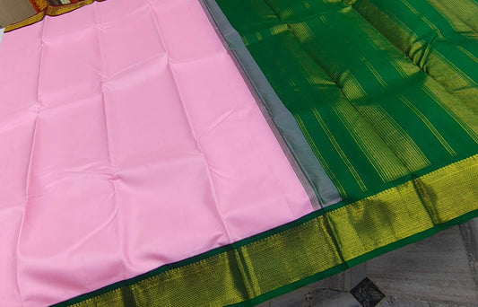Lotus pink Ganga Jamuna Korvai
