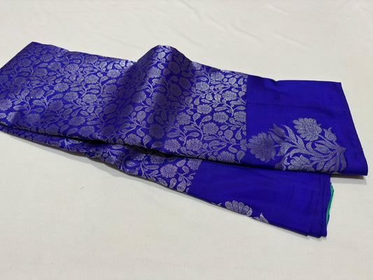 Blue Violet dual tone bluish green jacquard