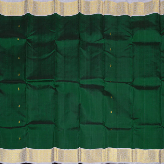 Bottle green mauve buttas korvai