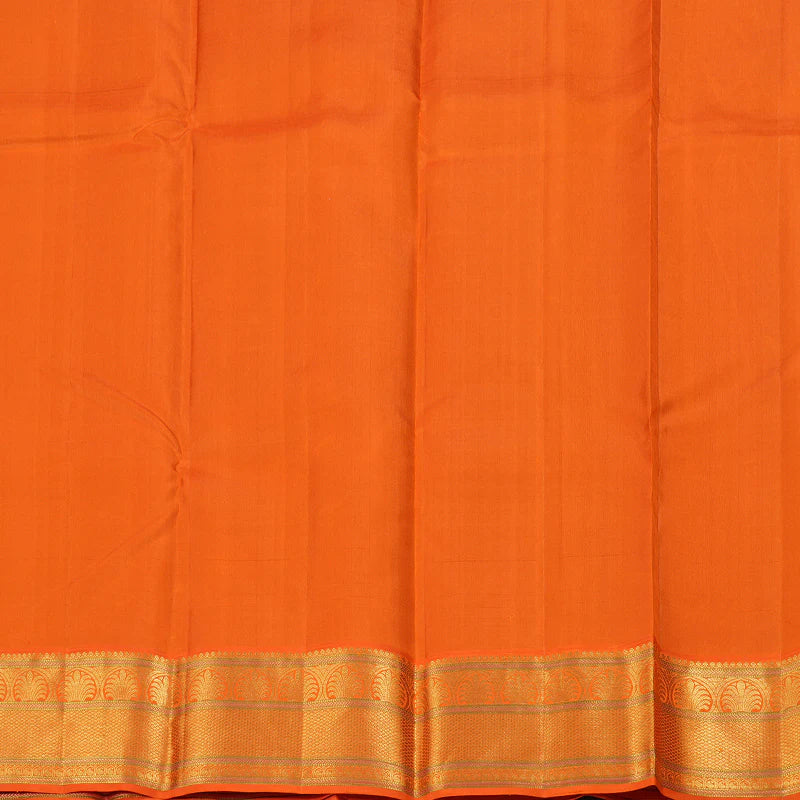 Black fanta orange korvai flower buttas