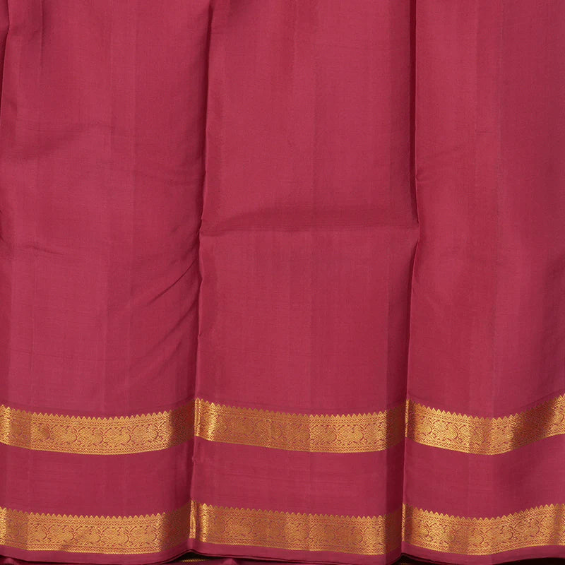 Black maroon rettapate korvai with buttas