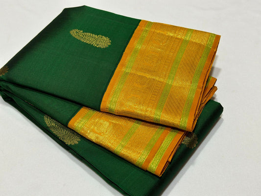 Bottle green with golden mustard