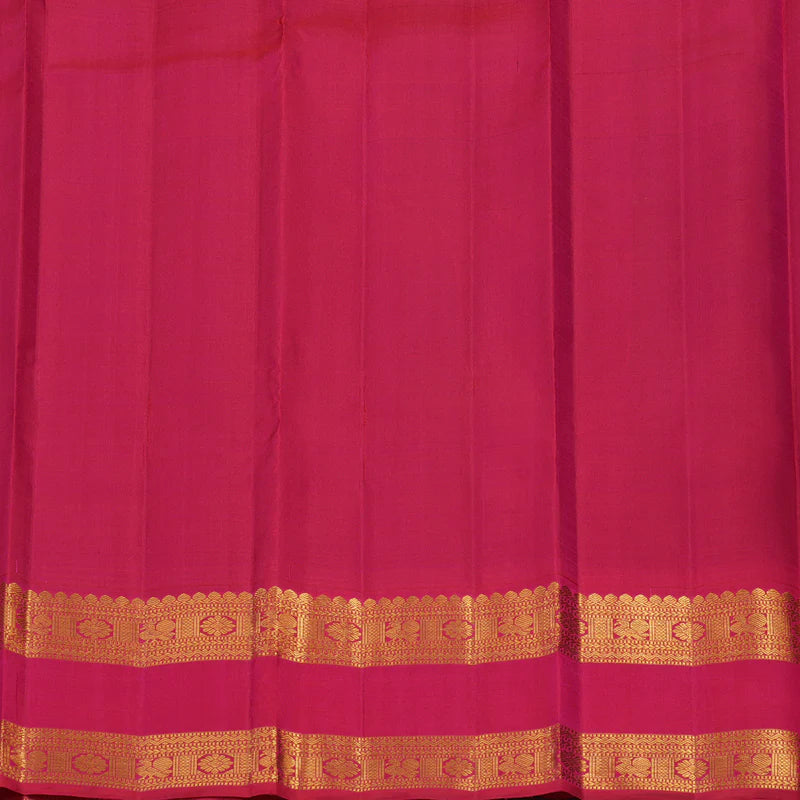 Dark blue / rani pink rettapate korvai