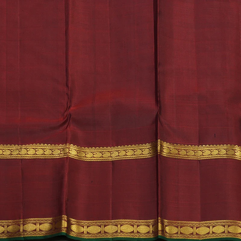 Black with maroon checks laksham buttas rettapate
