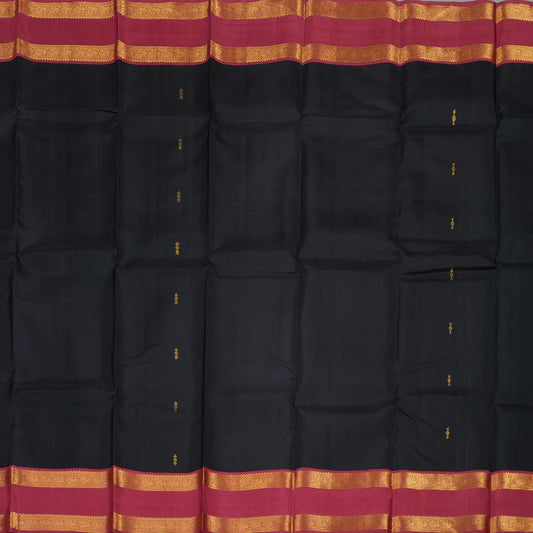 Black maroon rettapate korvai with buttas