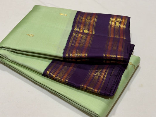 Pista Green with Jamun purple rettapate korvai