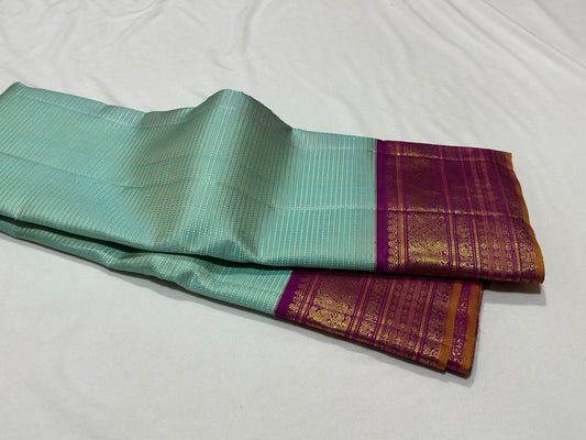 Aqua blue with deep violetish majenta