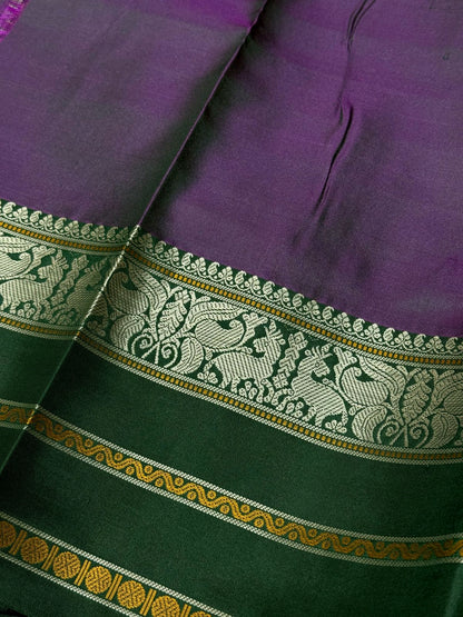 Dual tone purple with green