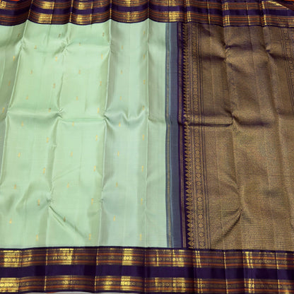 Pista Green with Jamun purple rettapate korvai