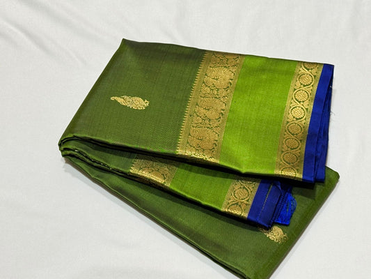 Moss green / Parrot Green dancing girl motiffs