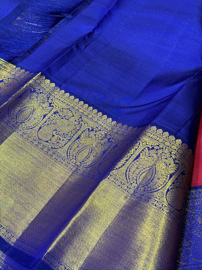 Red with Royal blue