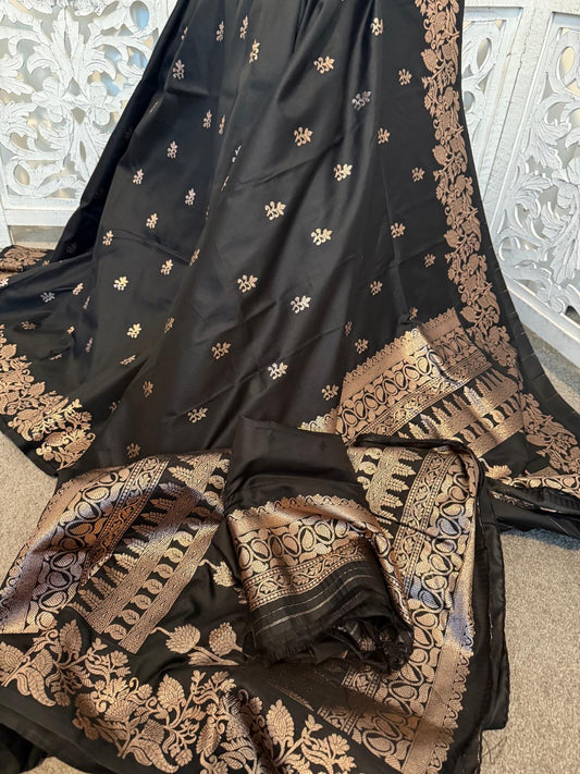 Soft Silk Benarasi Black