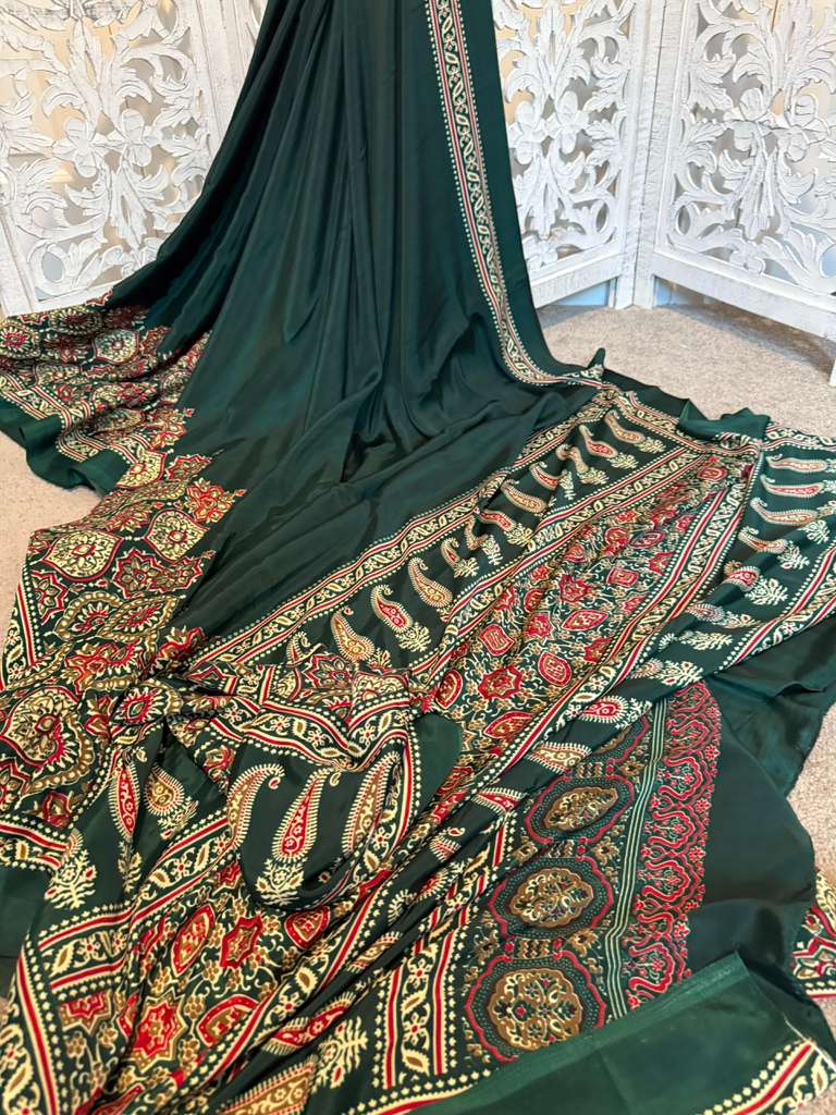 Bottlegreen modal silk