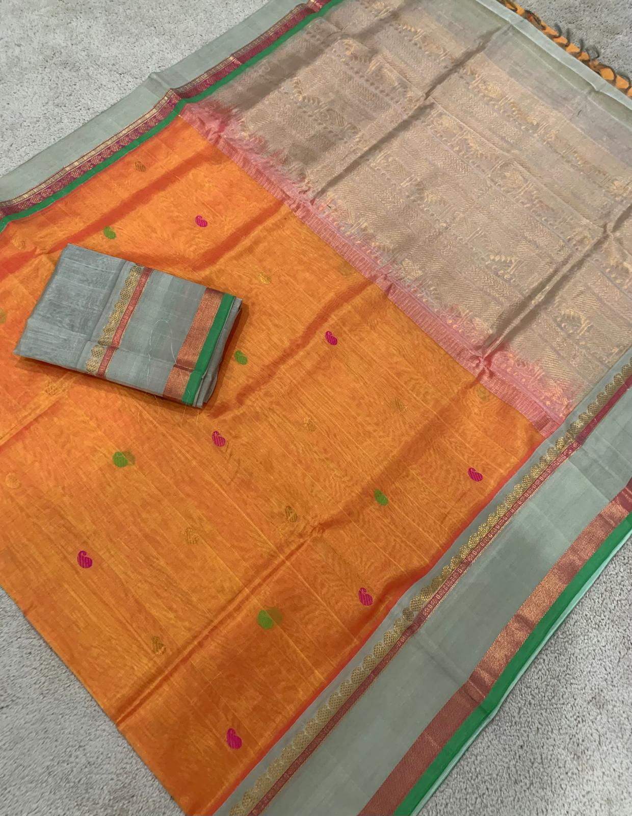 Orange dual tone rettapate grey