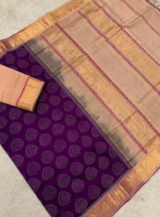 Purple mauve kolam buttas