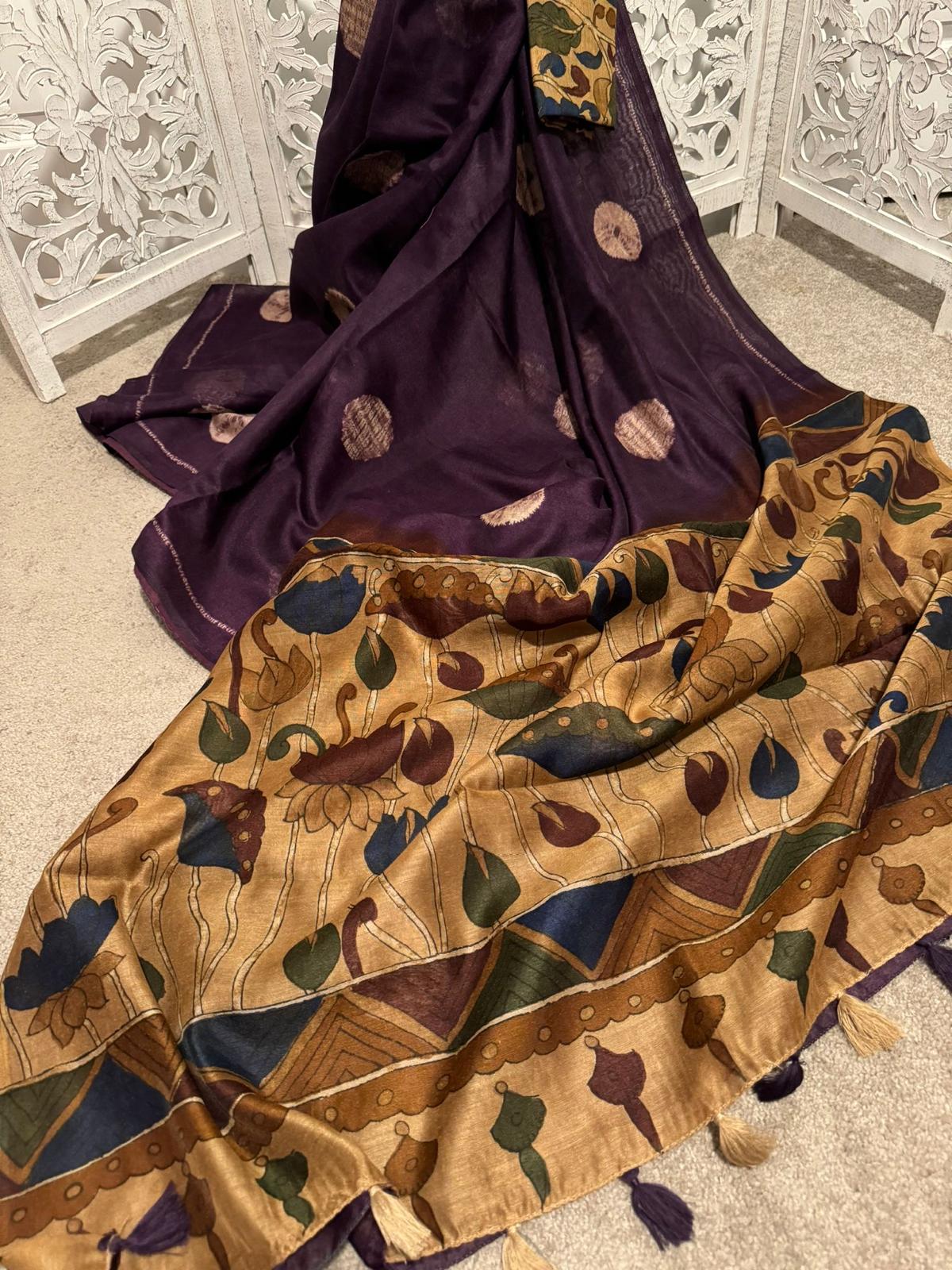 Soft Georgette linen Deep Purple