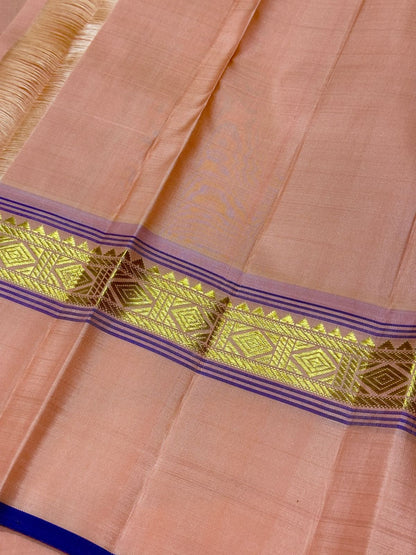 Royal blue patel rettapate korvai