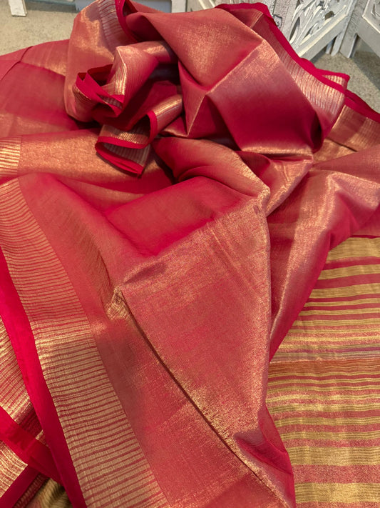 Tissue silk organza rani pink