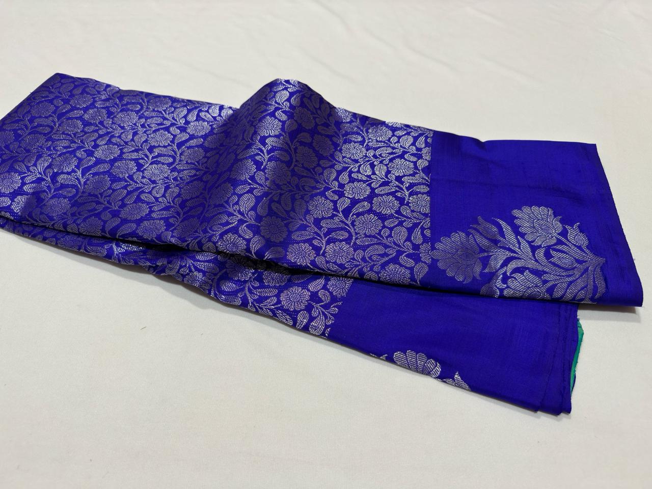 Blue Violet dual tone bluish green jacquard