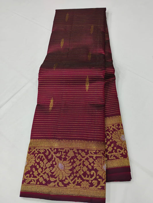 Maroon contemporary deign veldhari / buttas self contrast