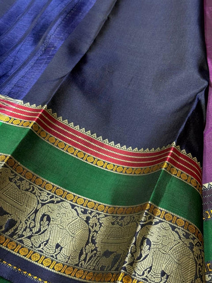 Dark wine/navy blue Rishabhakunjaram