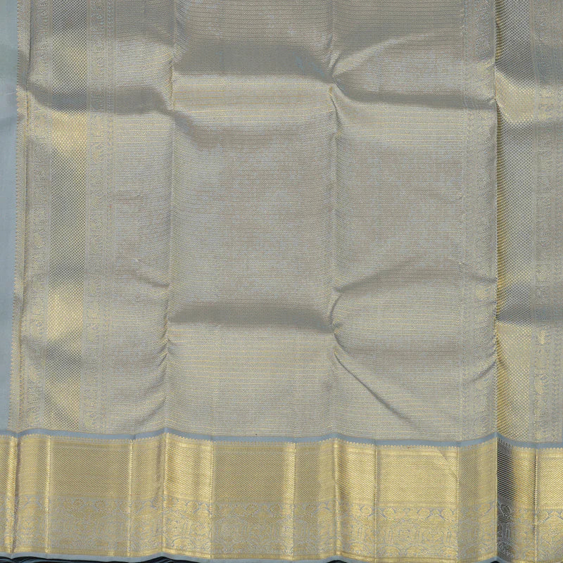 Lemon yellow / pastel grey buttas korvai