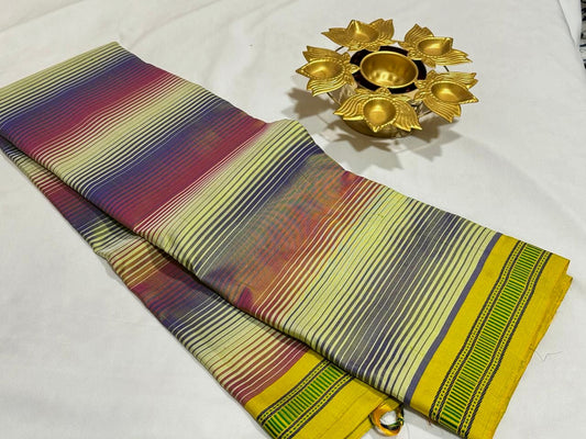 Multicolor stripe with lemon yellow