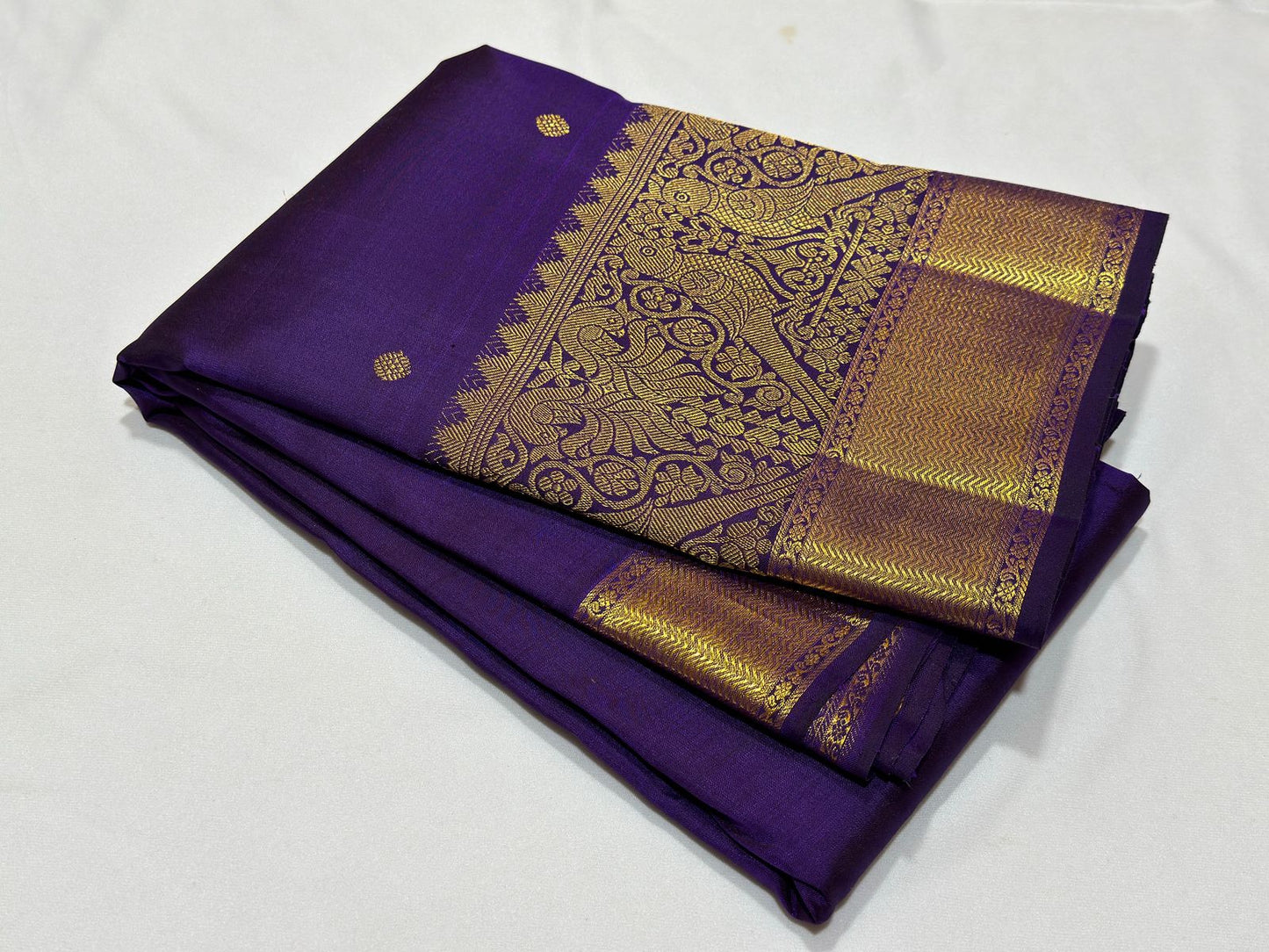 Dark purple with buttas long / short border
