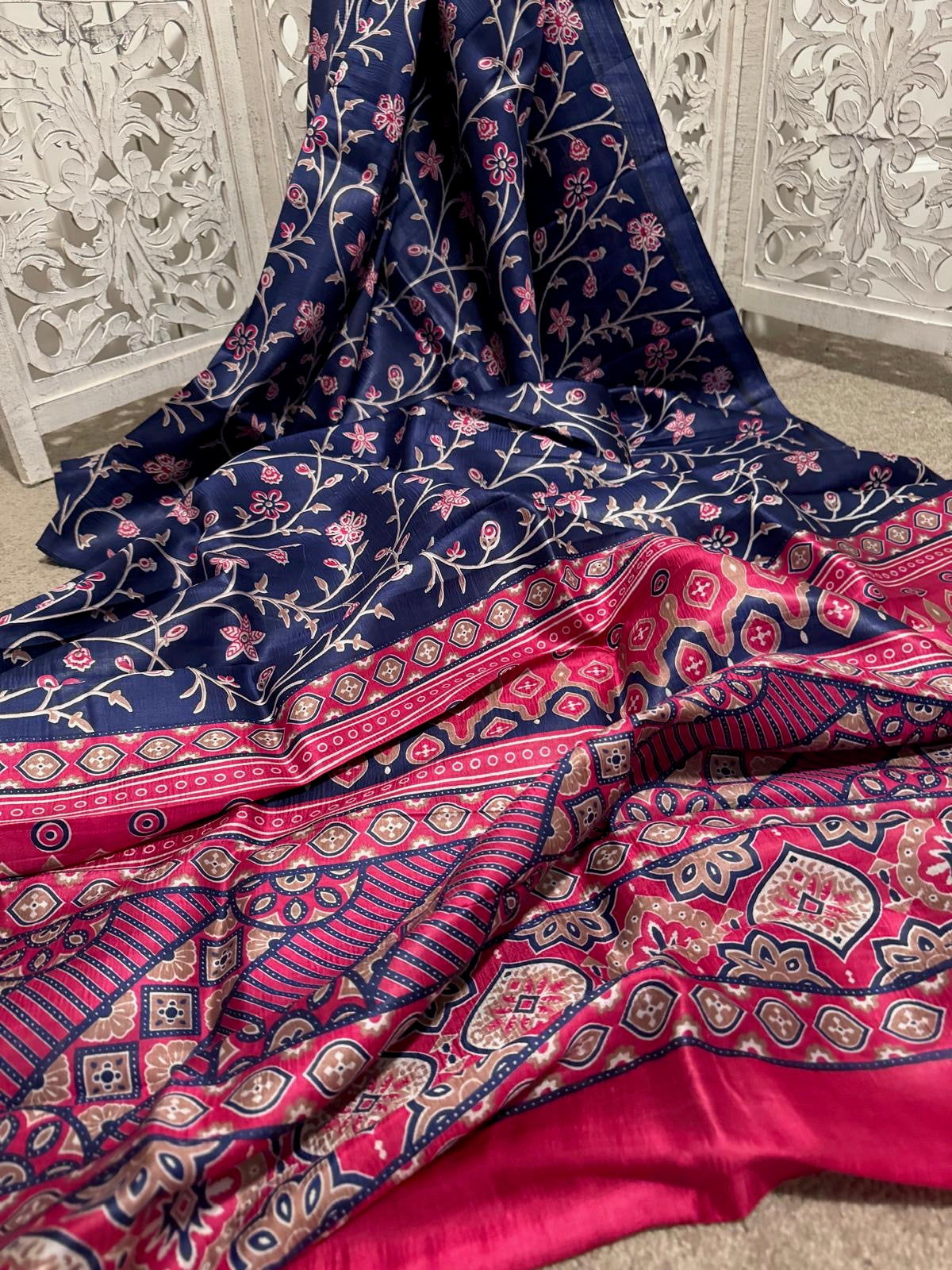 Navy blue pink