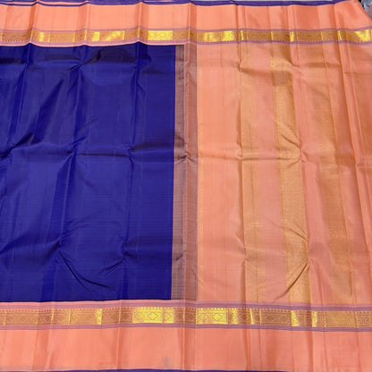 Royal blue patel rettapate korvai