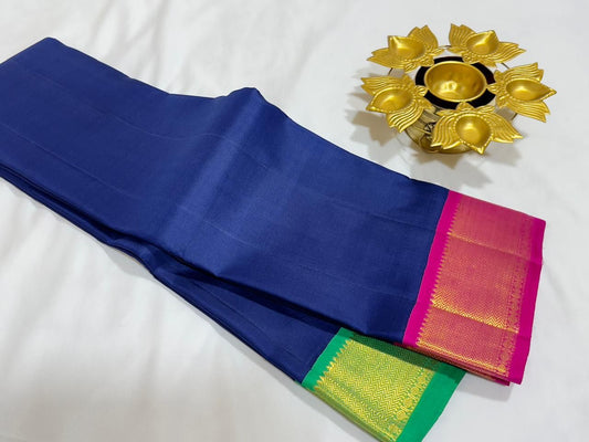 Sapphire blue Ganga / Jamuna korvai