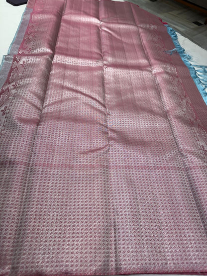 Sea blue / rust brown Jacquard