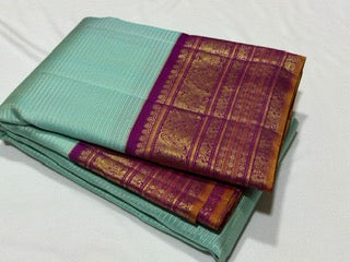 Aqua blue with deep violetish majenta