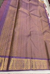 Dual tone orange with purple buttas korvai