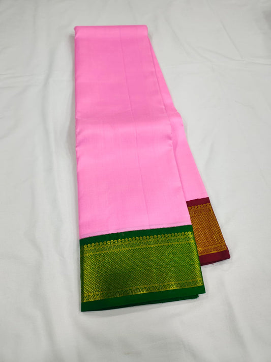 Lotus pink Ganga Jamuna Korvai