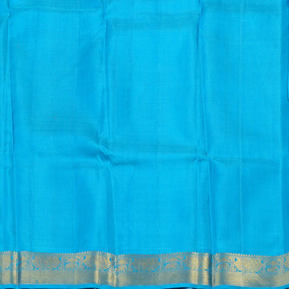 Mango orange with blue korvai