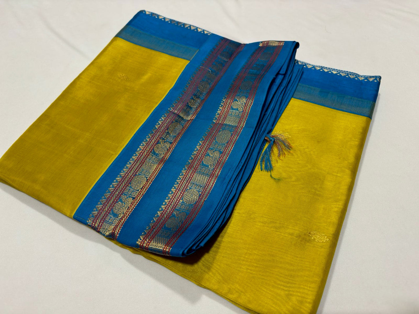 Blue Teal ikkat print