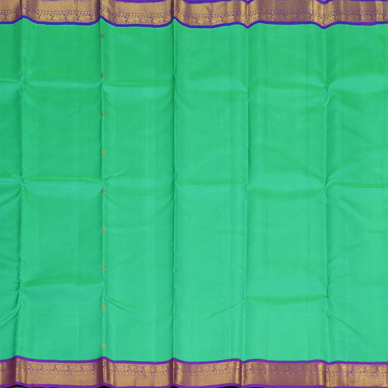 Sea green / purple buttas korvai