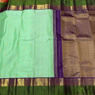 Light green with purple
