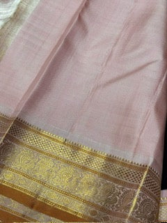 Beetlenut purple with soft peachish pink buttas korvai
