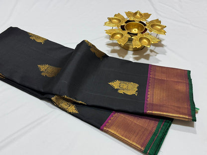 Black / Wine buttas kalshetra kili pallu