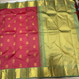 Lotus pink with yelakkai green