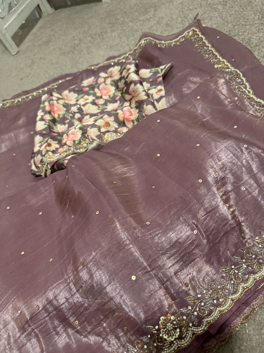 Onion pink Tissue silk