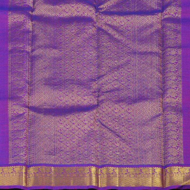 Sea green / purple buttas korvai