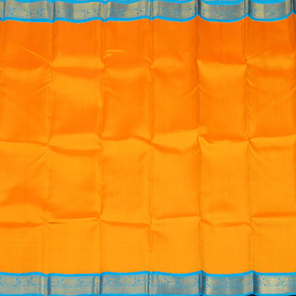 Mango orange with blue korvai