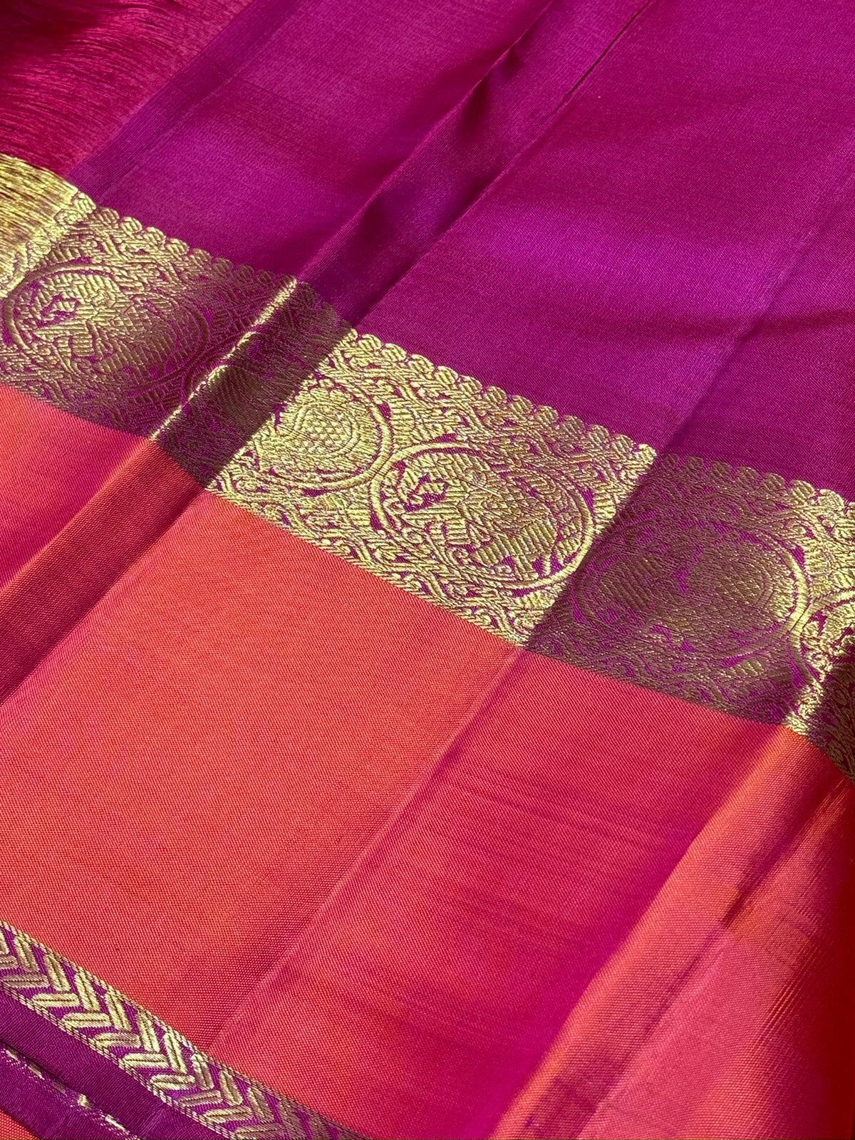Parrot green / orange / pink muted checks