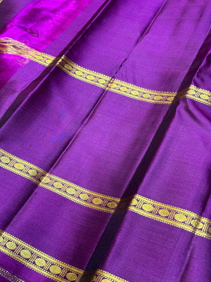 Teal blue with wine veldhari long border