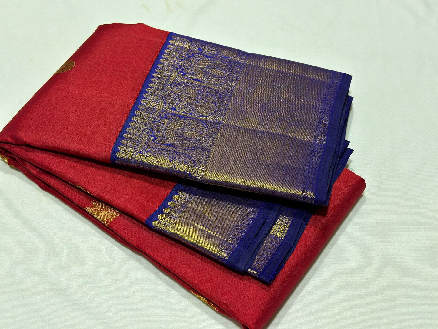 Red with Royal blue